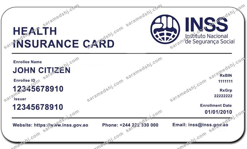 Angola INSS health insurance card